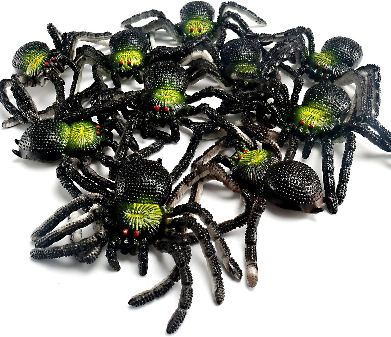 Foto 6 | Venta Internacional - Araña de Simulación de PVC Fake Spider Jieyou para Halloween 10 Unidades