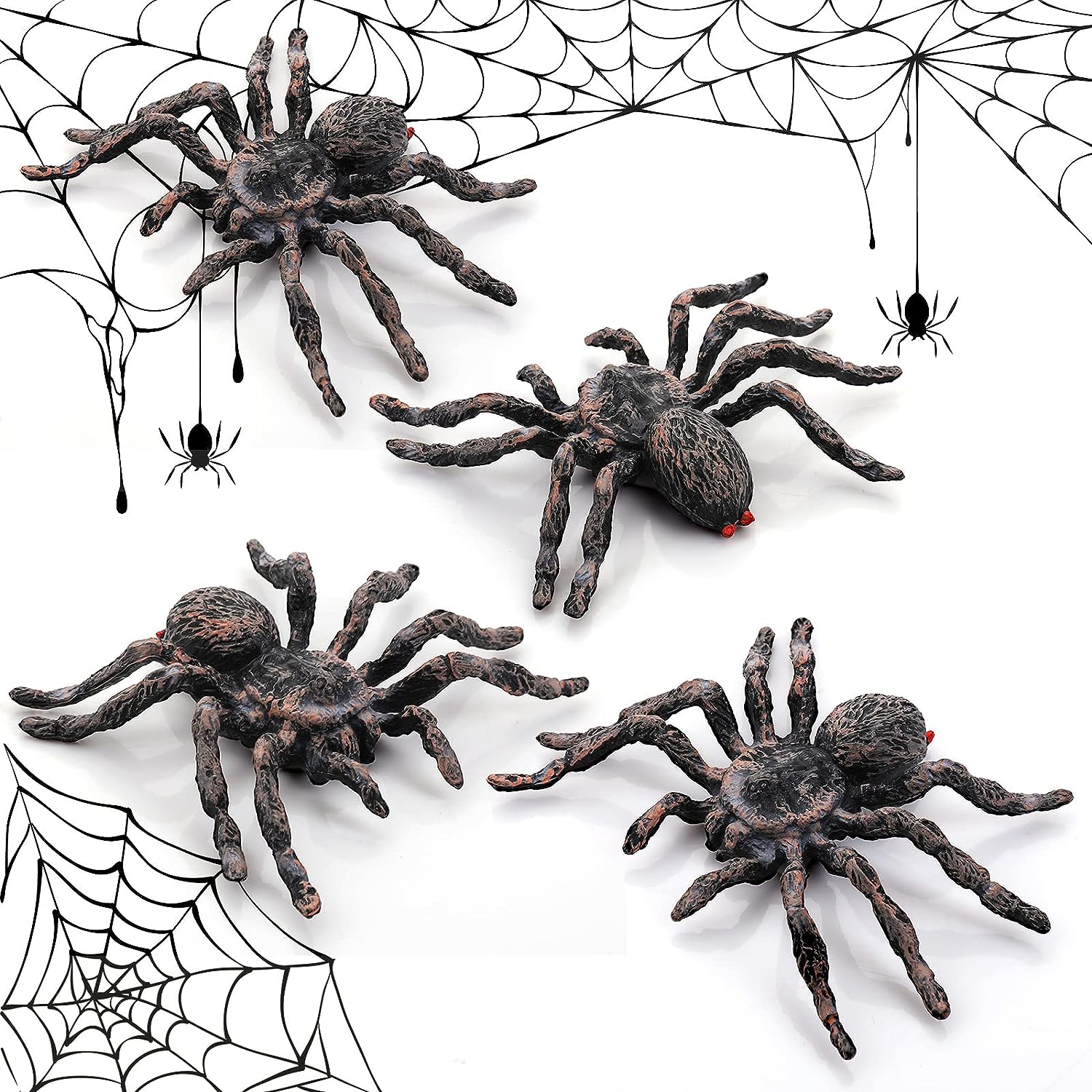 Venta Internacional - Decoración Realista con Forma de Araña Jieyou 4 Unidades