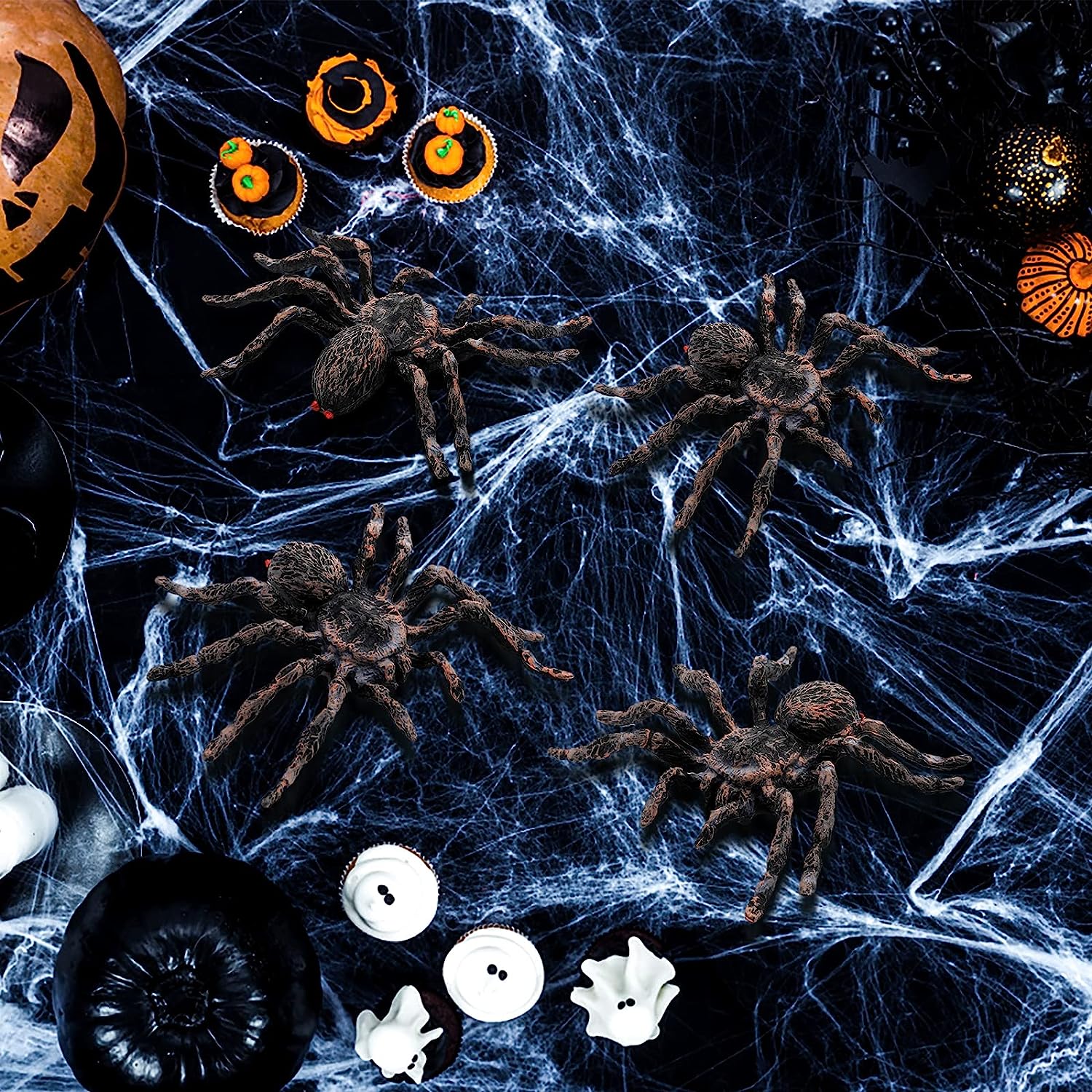 Foto 7 | Venta Internacional - Decoración Realista con Forma de Araña Jieyou 4 Unidades