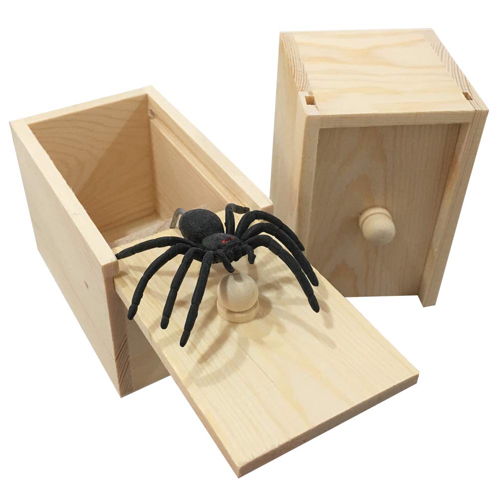 Foto 2 pulgar | Caja De Bromas De Madera Con Forma De Araña Tricky Toy Parnixs Para Adultos Y Niños - Venta Internacional.