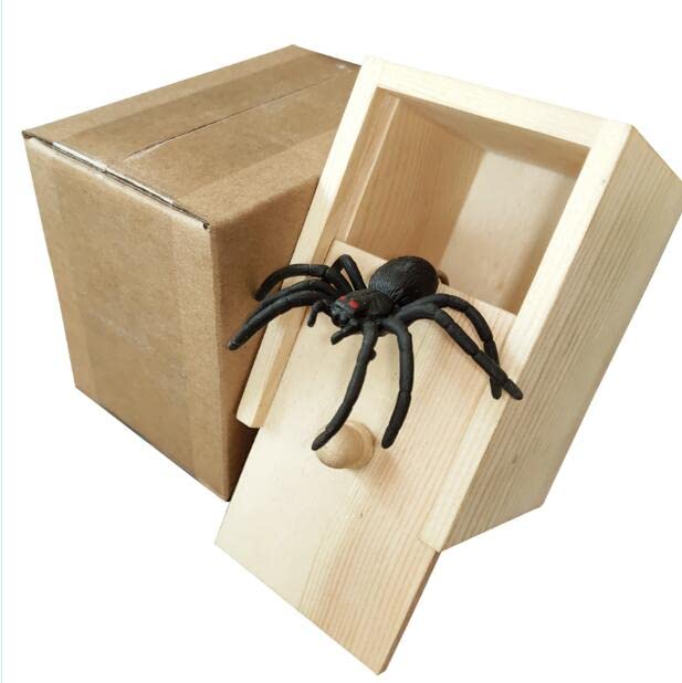 Foto 4 pulgar | Caja De Bromas De Madera Con Forma De Araña Tricky Toy Parnixs Para Adultos Y Niños - Venta Internacional.