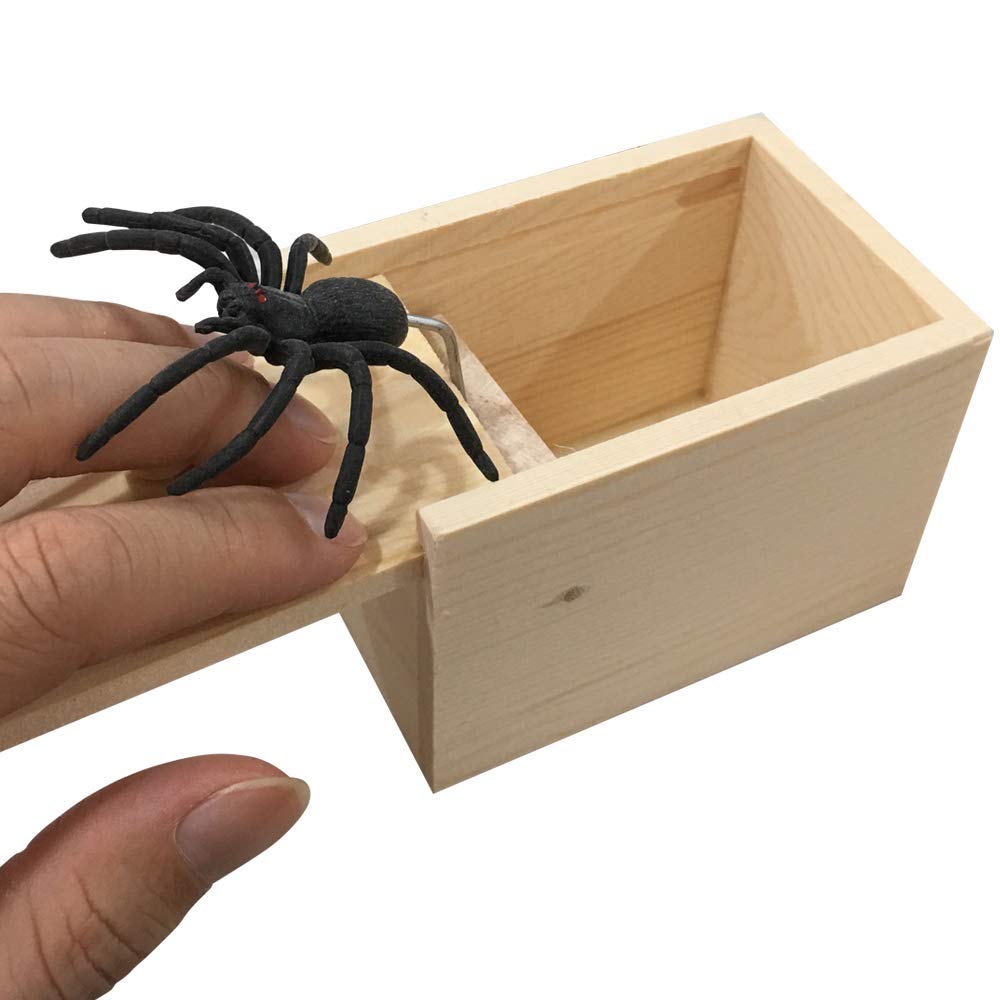 Foto 5 pulgar | Caja De Bromas De Madera Con Forma De Araña Tricky Toy Parnixs Para Adultos Y Niños - Venta Internacional.