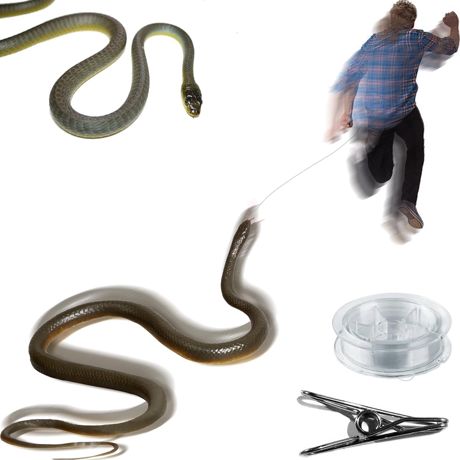 Bromas de Serpiente con Clip 75 cm - Venta Internacional