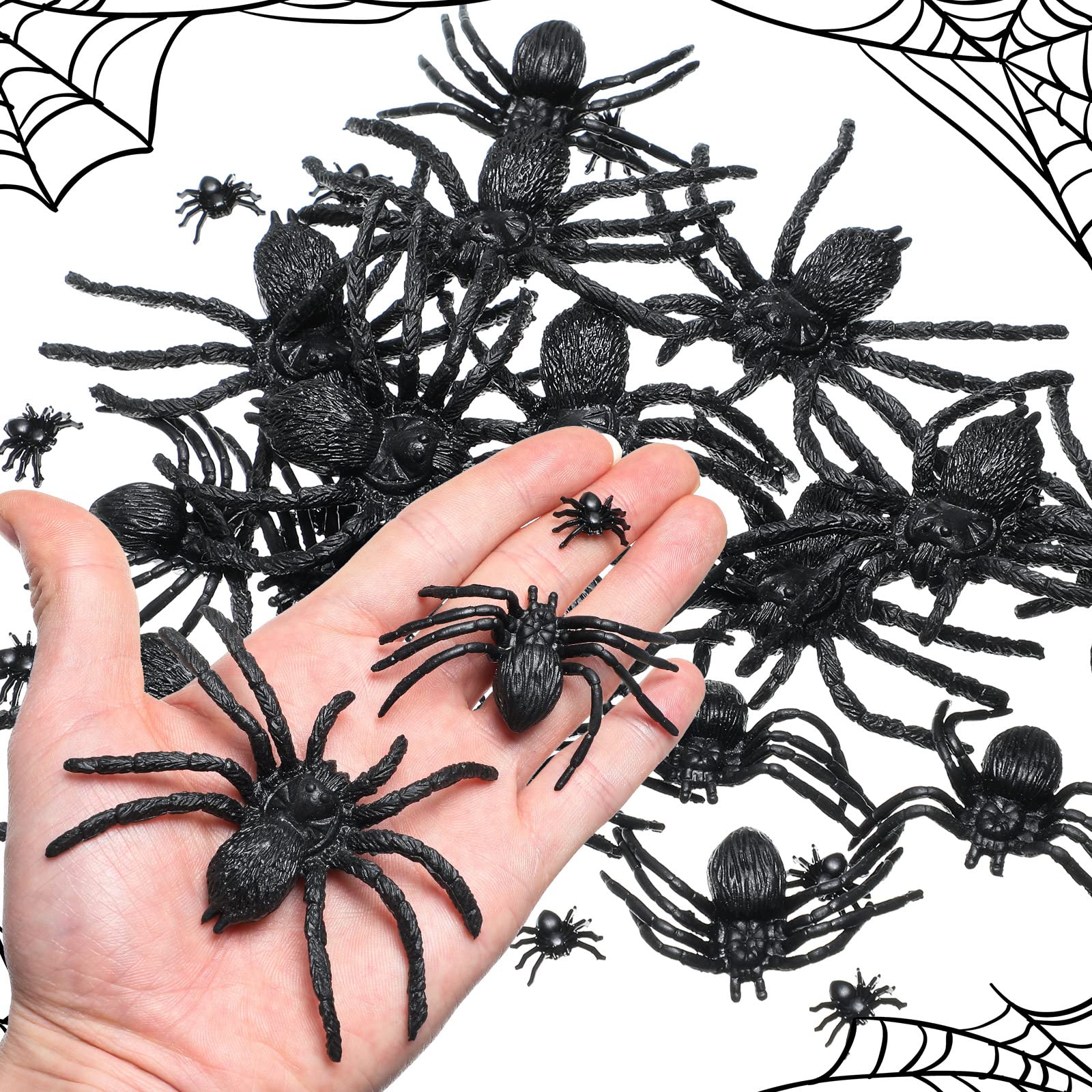 Foto 2 pulgar | Accesorios Para Bromas De Halloween Skylety De Plastic Spider Toys, 30 Unidades - Venta Internacional.