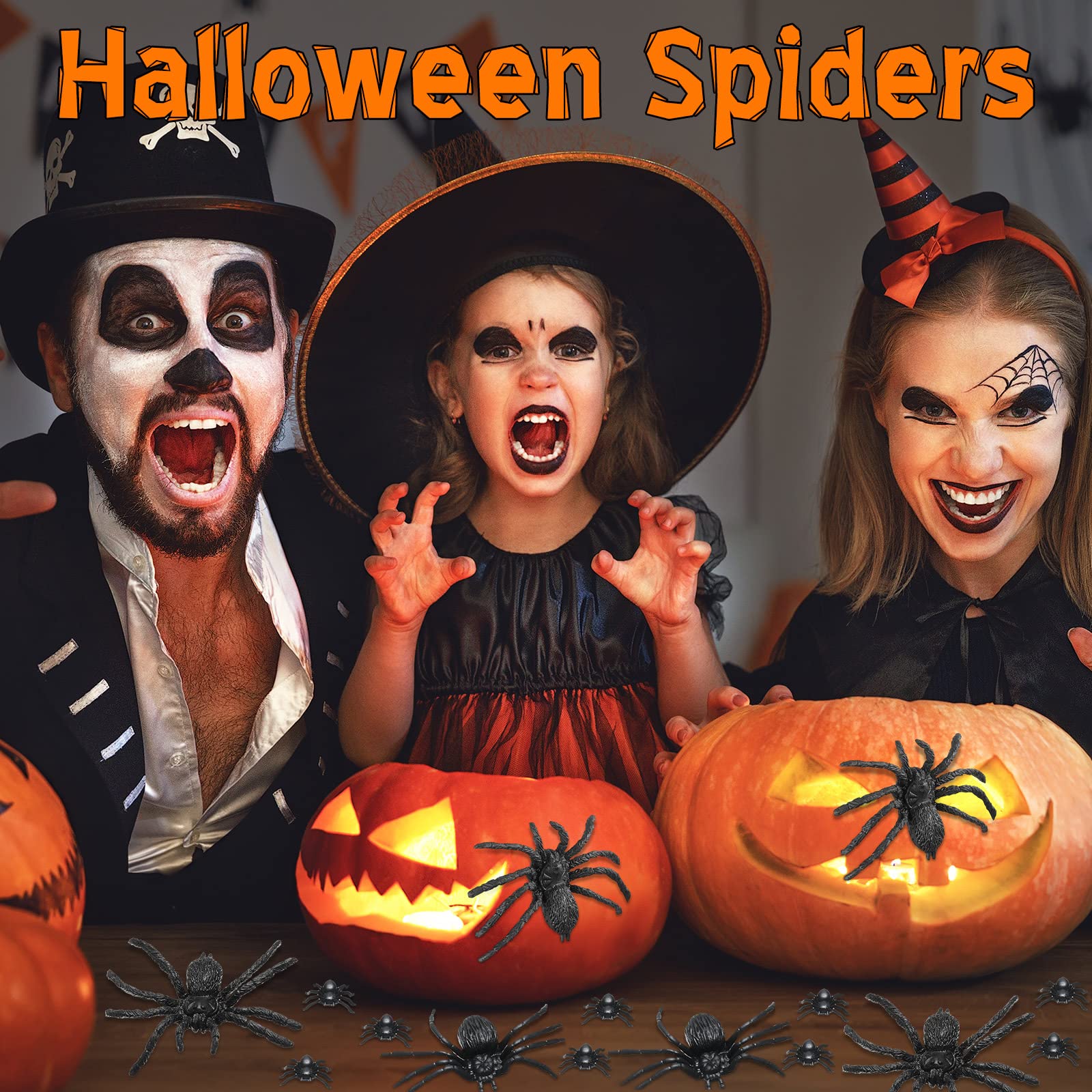 Foto 4 | Accesorios Para Bromas De Halloween Skylety De Plastic Spider Toys, 30 Unidades - Venta Internacional.