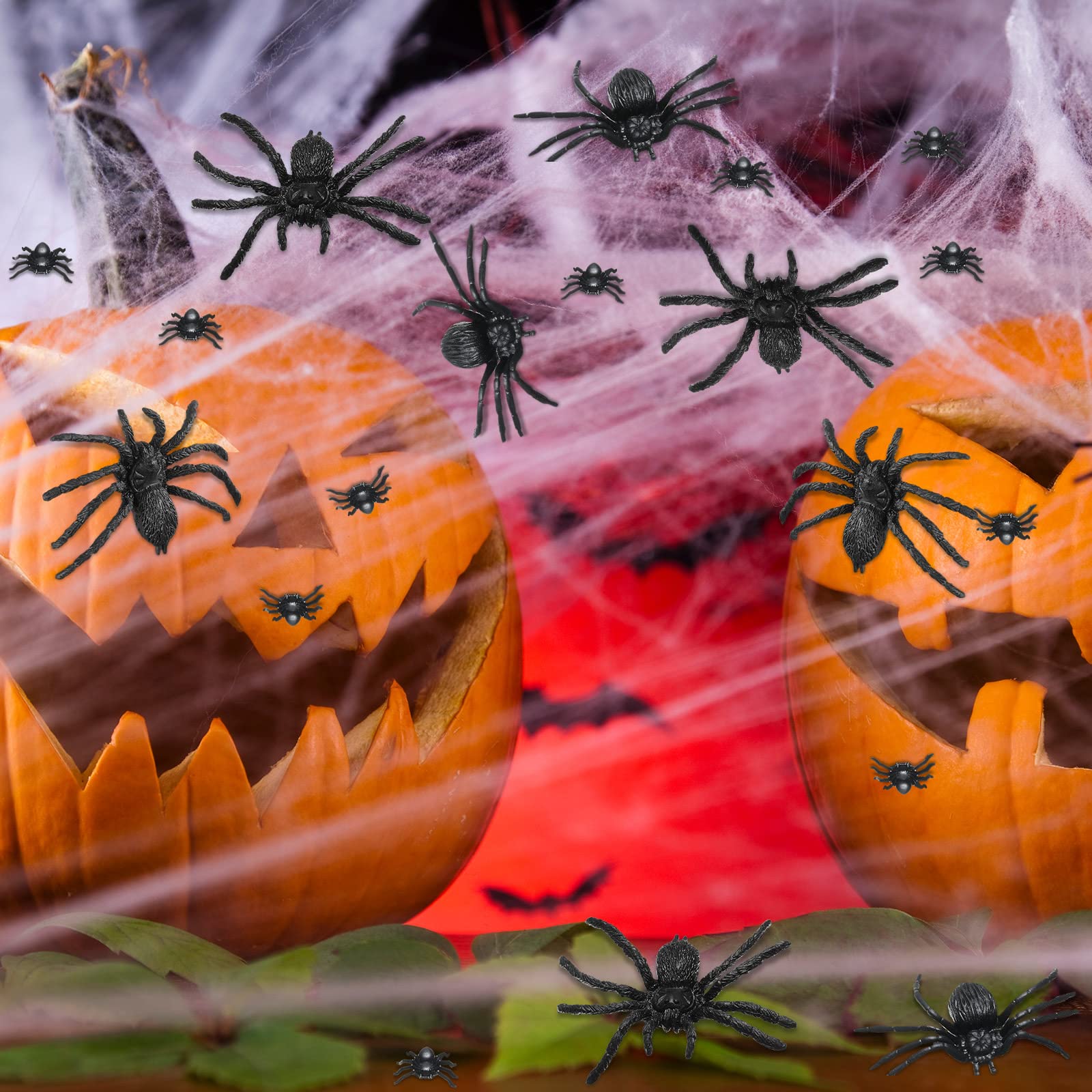 Foto 6 | Accesorios Para Bromas De Halloween Skylety De Plastic Spider Toys, 30 Unidades - Venta Internacional.