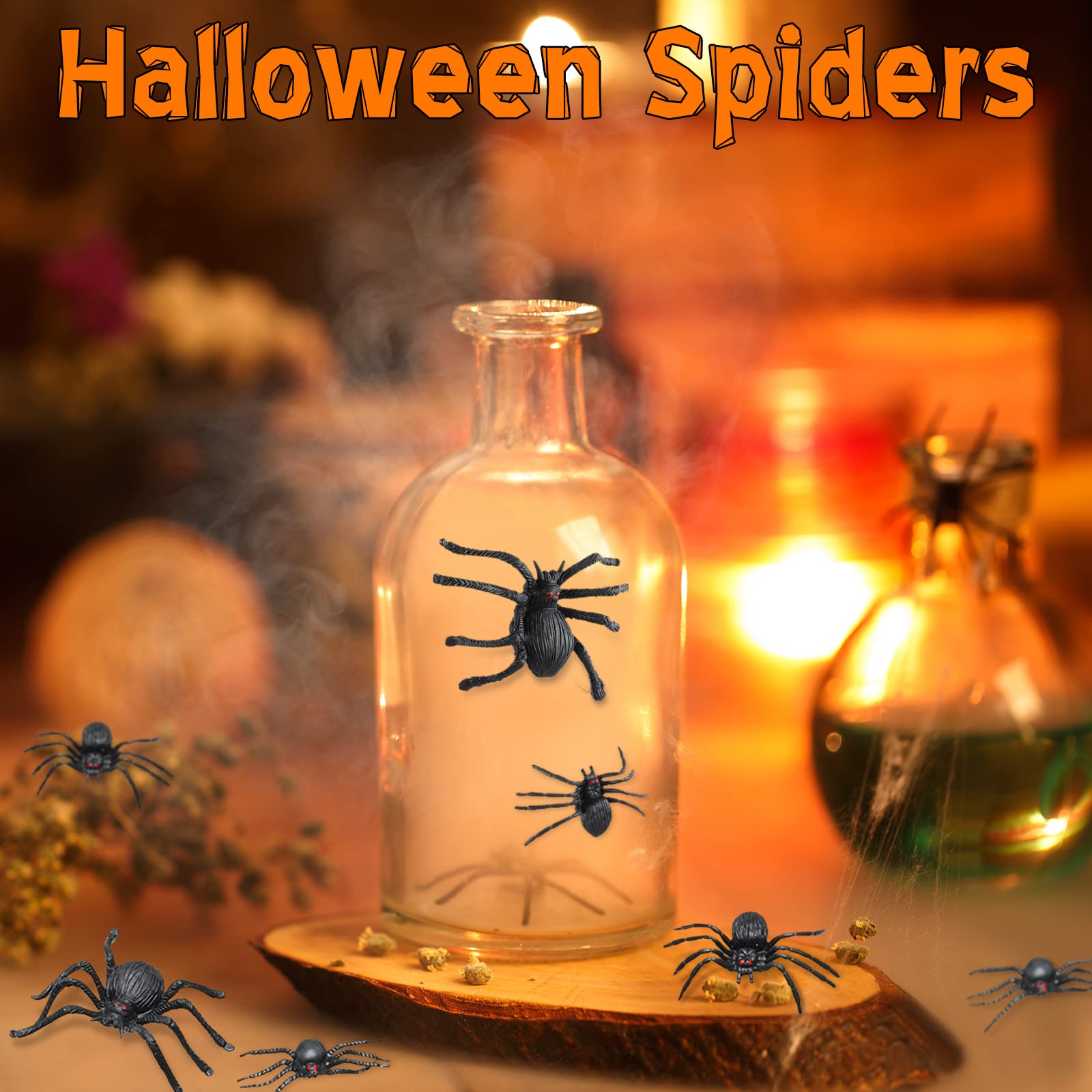 Foto 5 | Spider Skylety Realistic De Plástico Para Halloween, 30 Unidades (tamaños Variados) - Venta Internacional.