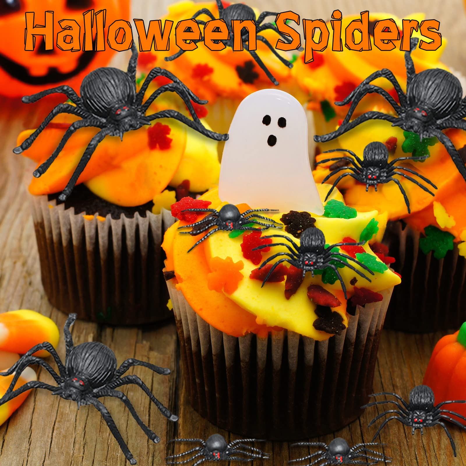 Foto 7 | Spider Skylety Realistic De Plástico Para Halloween, 30 Unidades (tamaños Variados) - Venta Internacional.