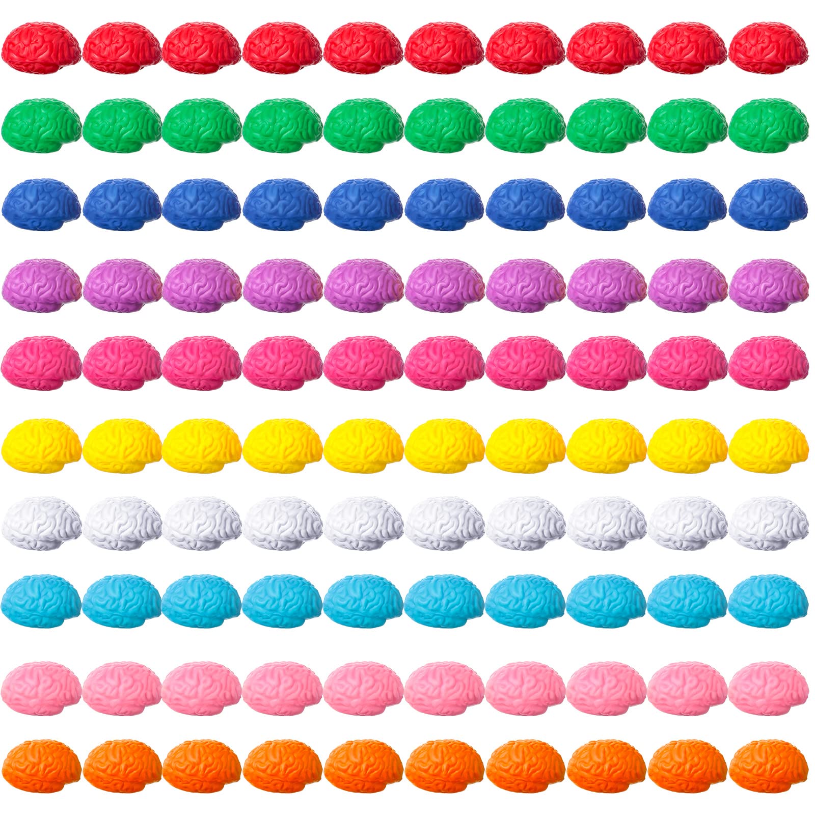 Juguete Cerebral Skylety De Stress Ball, 100 Unidades, De Poliuretano, Para Adolescentes Y Adultos - Venta Internaciona $1,066