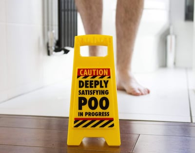 Foto 4 | Señal De Advertencia Gag Gift Boxer Gifts Satisfacturing Poo Para Hombre - Venta Internacional.