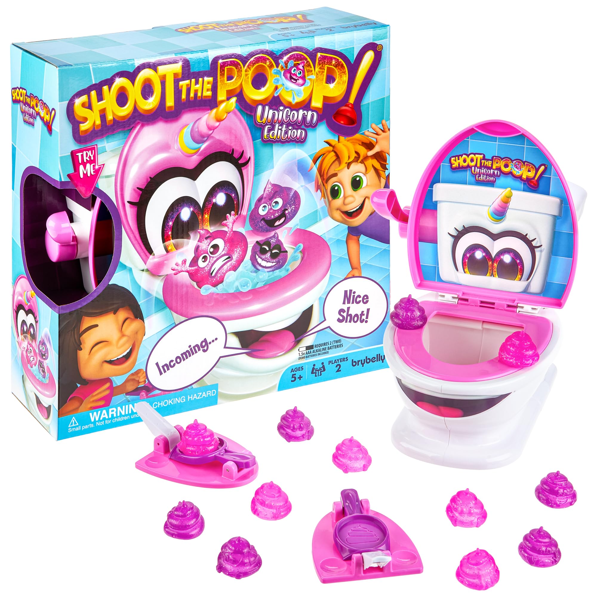 Foto 2 pulgar | Juego Familiar Brybelly Shoot The Poop Unicorn Edition - Venta Internacional.