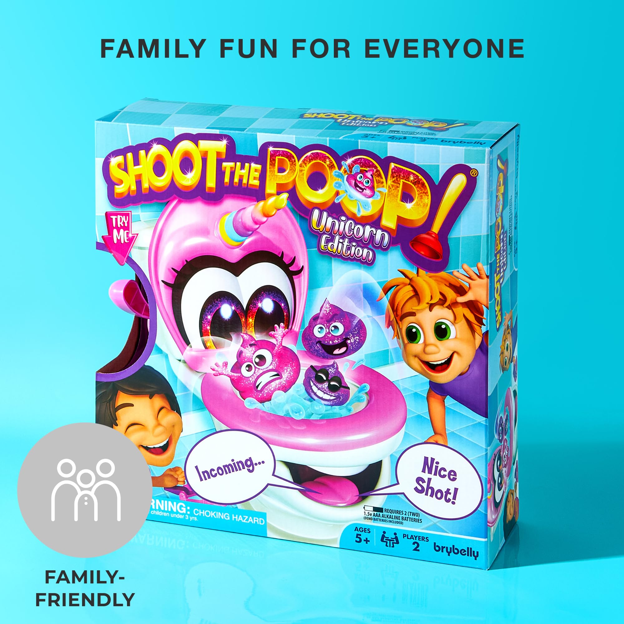 Foto 8 pulgar | Juego Familiar Brybelly Shoot The Poop Unicorn Edition - Venta Internacional.