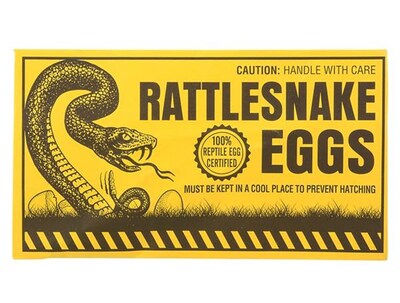 Foto 1 | Juego De Sobres Con Forma De Huevo Joke Rattlesnake Novelty, 6 Unidades - Venta Internacional.