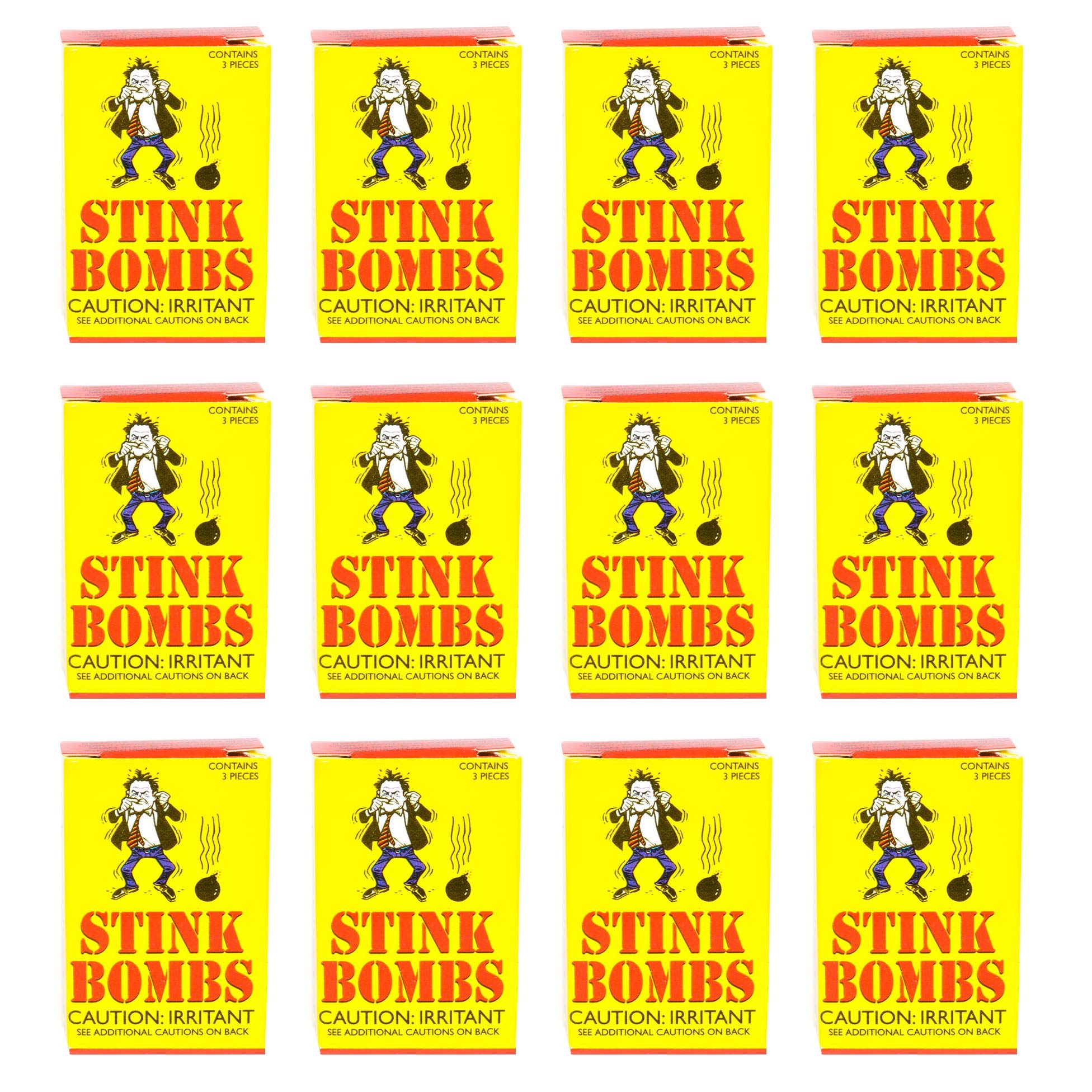 Foto 3 pulgar | Stink Bombs Rhode Island Novelty, 3 Frascos De Vidrio Por Caja, 12 Unidades - Venta Internacional.