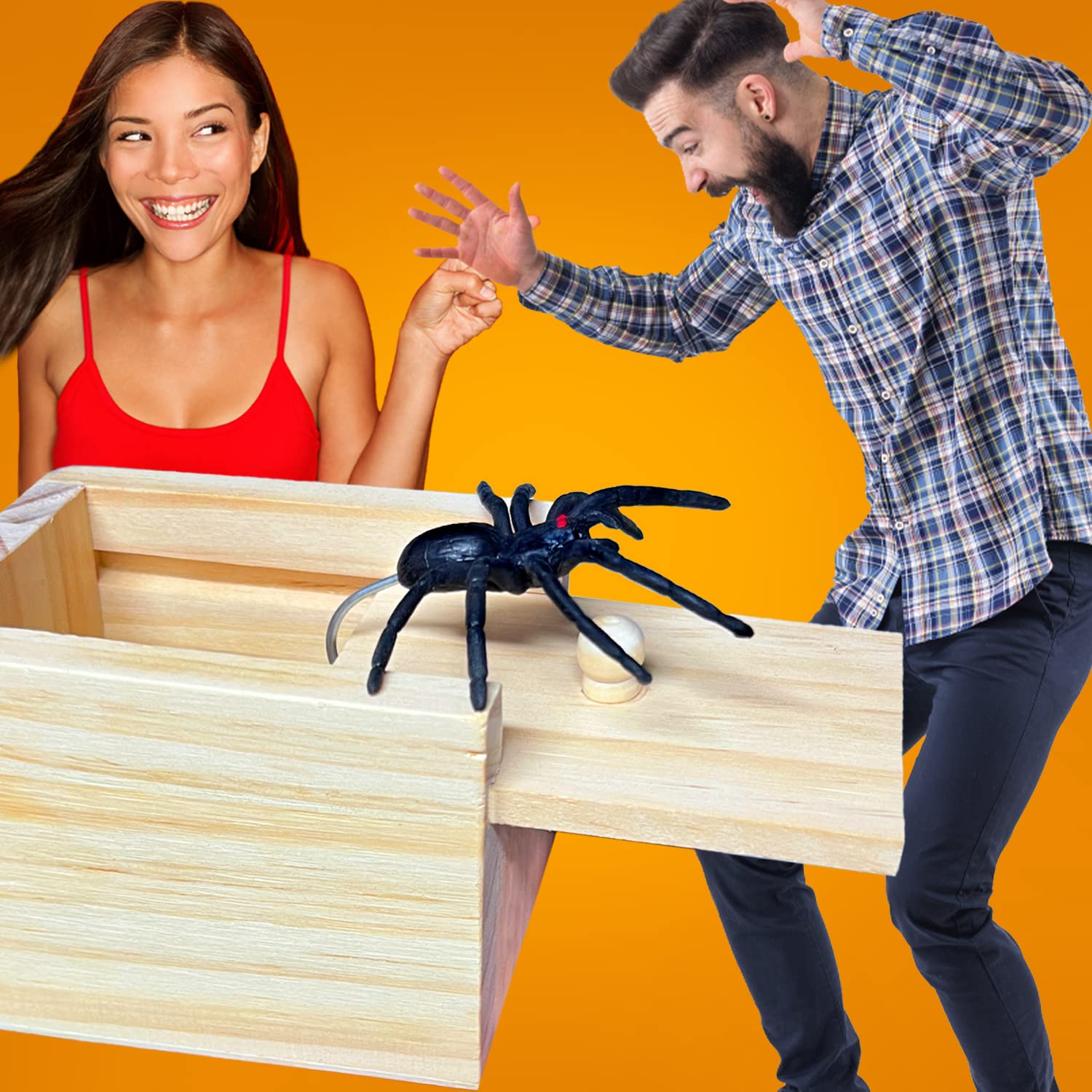 Foto 4 pulgar | Juego De Broma Jishi Spider Box Para Regalo, Divertido Elefante Blanco - Venta Internacional.