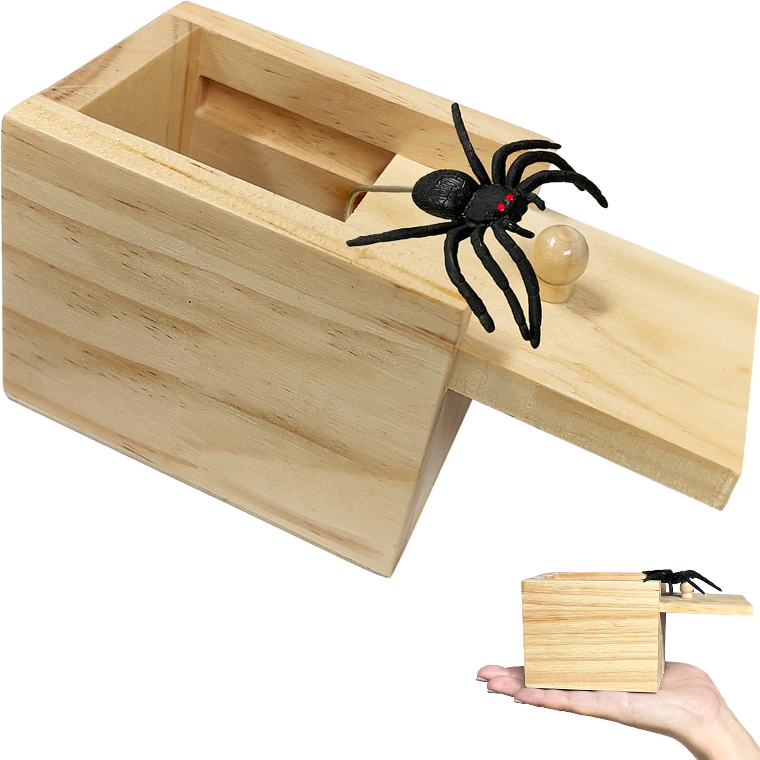 Foto 6 pulgar | Juego De Broma Jishi Spider Box Para Regalo, Divertido Elefante Blanco - Venta Internacional.