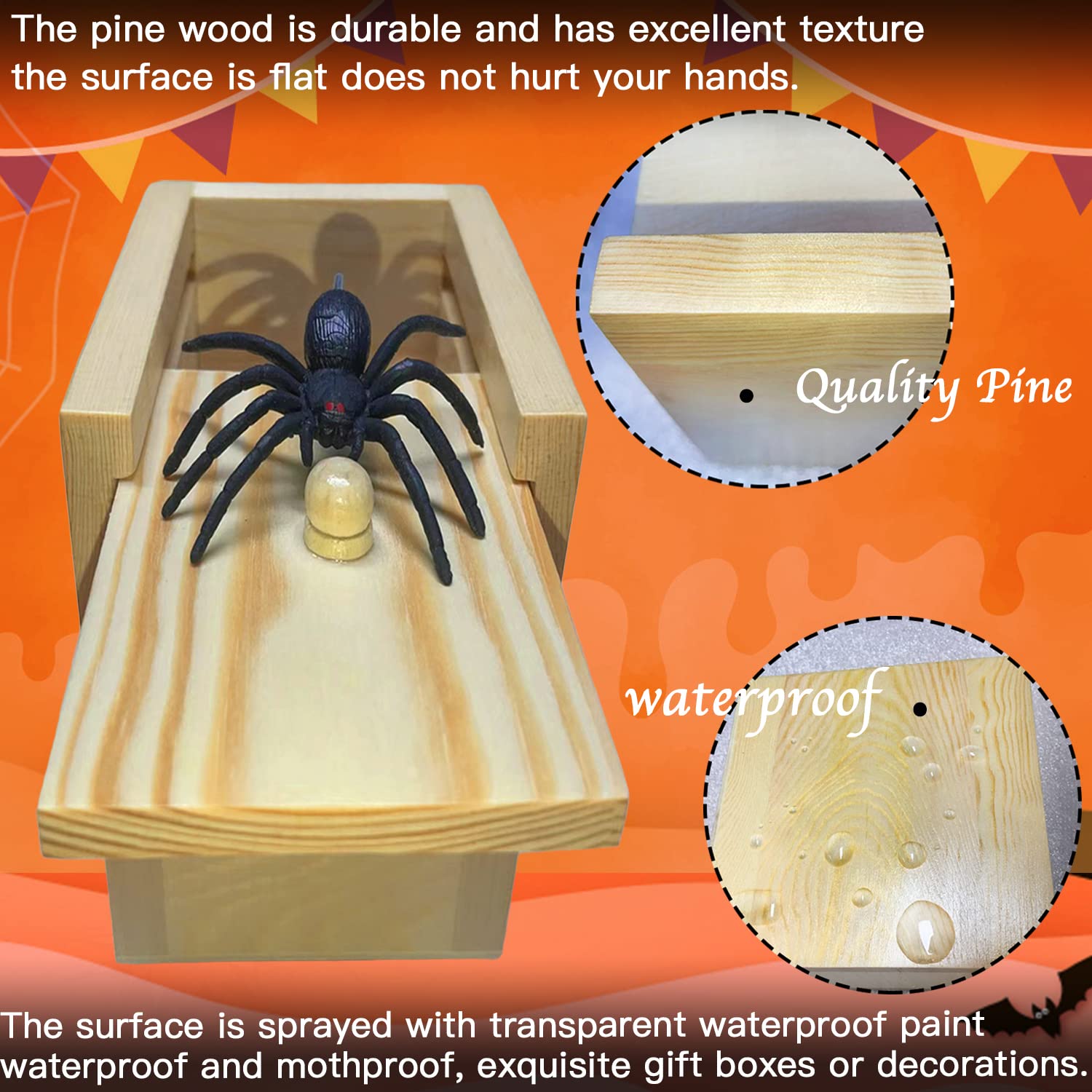 Foto 3 | Broma De Halloween Con Forma De Araña Grande De Prank Box Jishi Para Adultos - Venta Internacional.