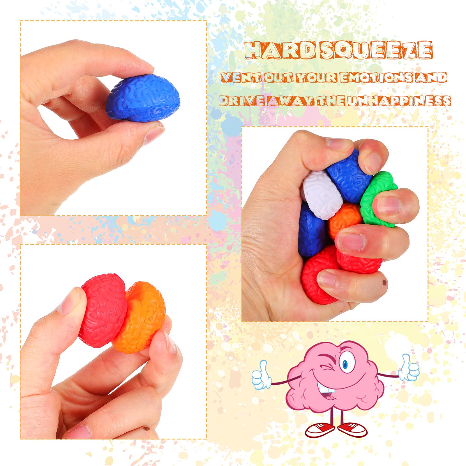 Foto 5 pulgar | Juguete Cerebral Skylety De Stress Ball, 30 Unidades, Bromas De Halloween Para Adultos - Venta Internacional.