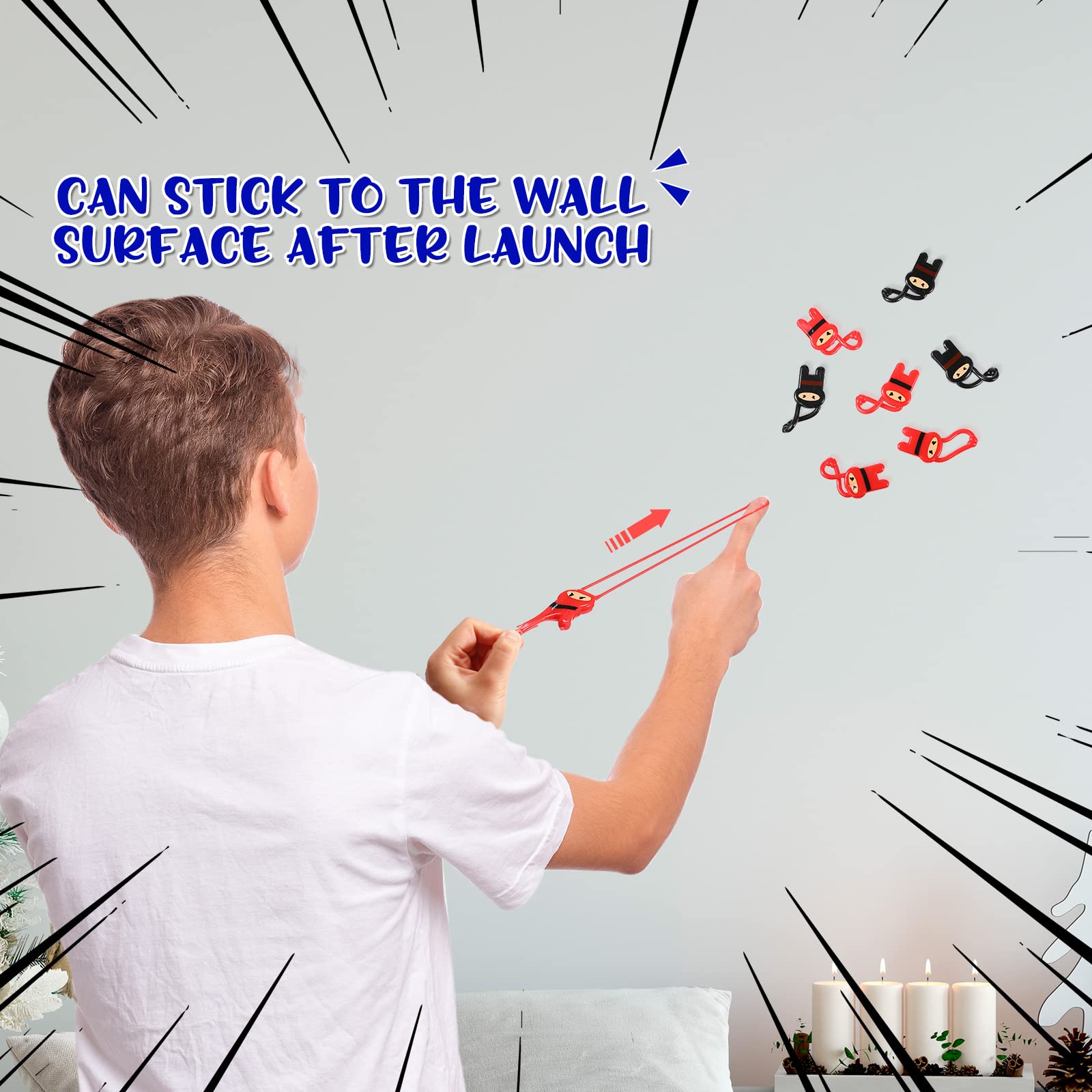 Foto 4 pulgar | Elásticos Flying Ninjas Slingshot Toys Skylety Para Niños - Venta Internacional.