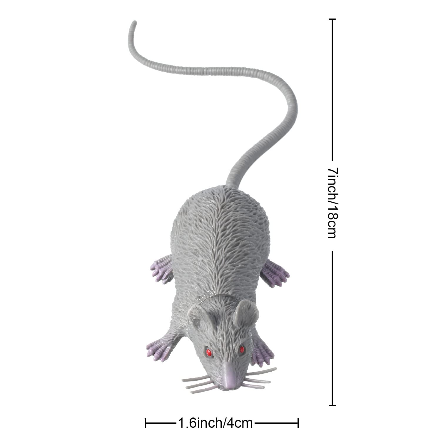 Foto 3 pulgar | Prank Fake Rat Boao, Puntal Realista De Goma, 6 Unidades - Venta Internacional.