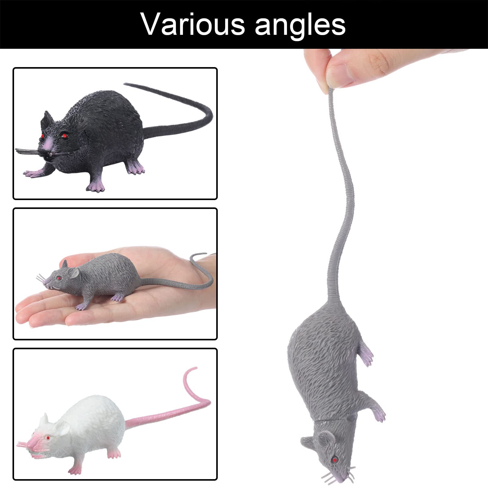 Foto 4 pulgar | Prank Fake Rat Boao, Puntal Realista De Goma, 6 Unidades - Venta Internacional.