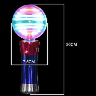 Foto 3 | Venta Internacional - Varita Mágica Con Luz Led, Forma De Globo Giratorio, 19,5 Cm