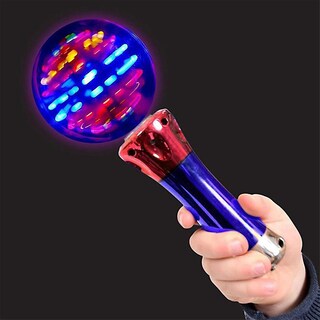 Foto 5 | Venta Internacional - Varita Mágica Con Luz Led, Forma De Globo Giratorio, 19,5 Cm