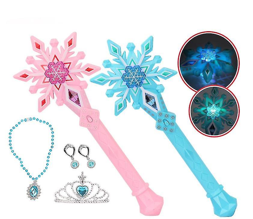Foto 4 pulgar | Venta Internacional - Varita Mágica Para Niños Con Forma De Copos De Nieve Con Forma De Luz Congelada