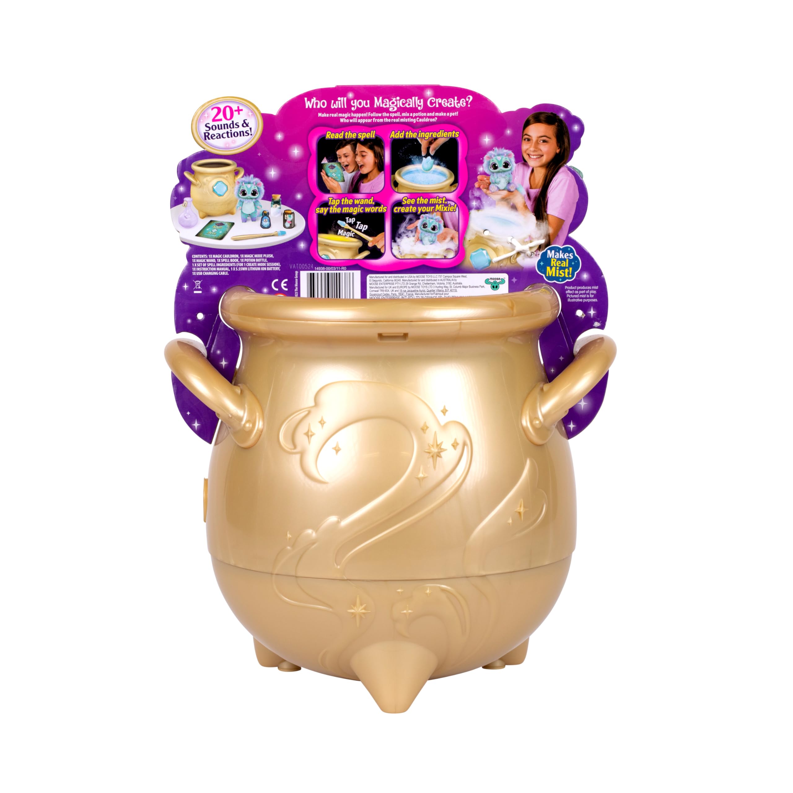 Foto 6 pulgar | Caldero Mágico De Oro Nebulizado Real Con Juguete De Peluche De 20 Cm - Venta Internacional.