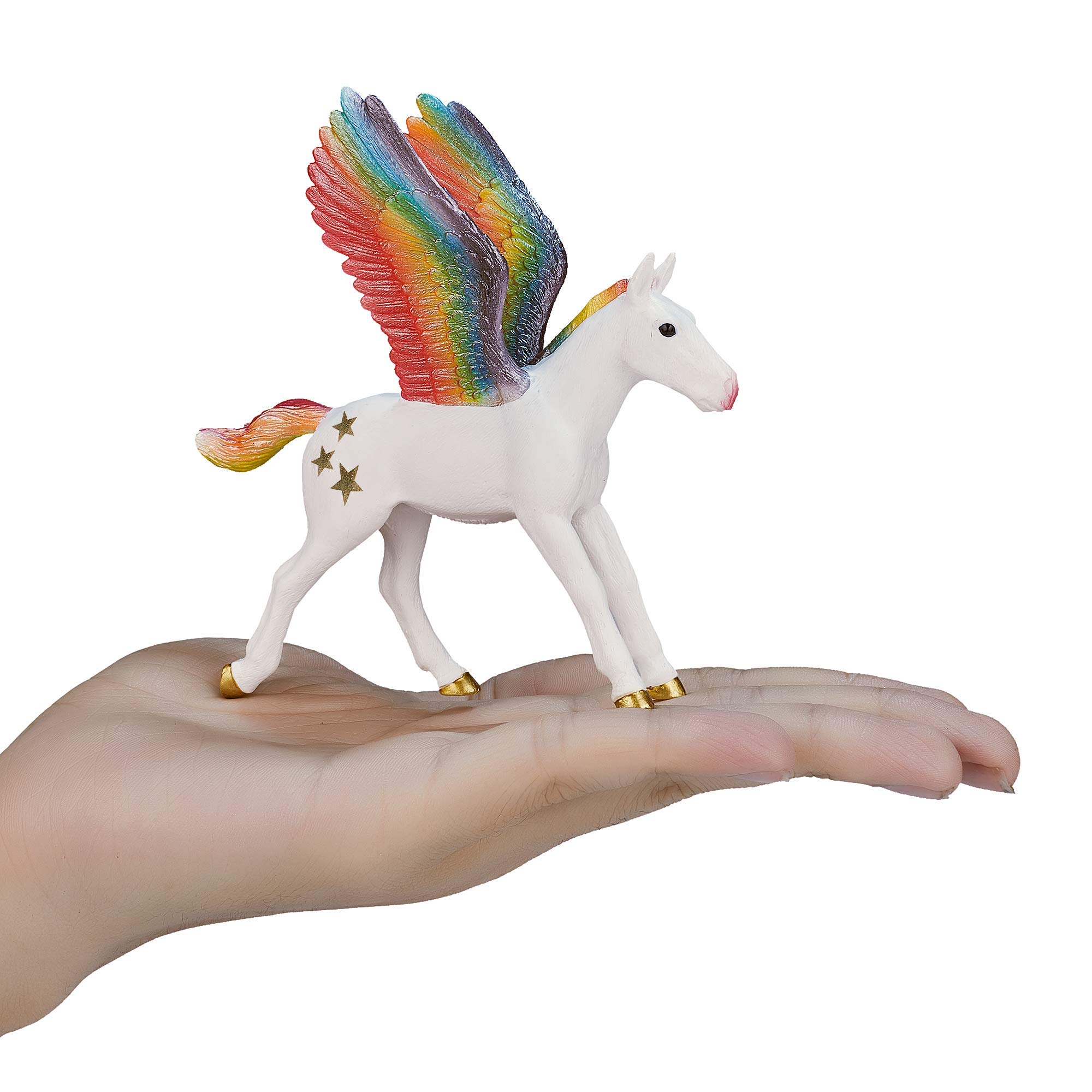 Foto 6 pulgar | Figura De Juguete Mojo Pegasus Baby Rainbow Realistic Fantasy - Venta Internacional.
