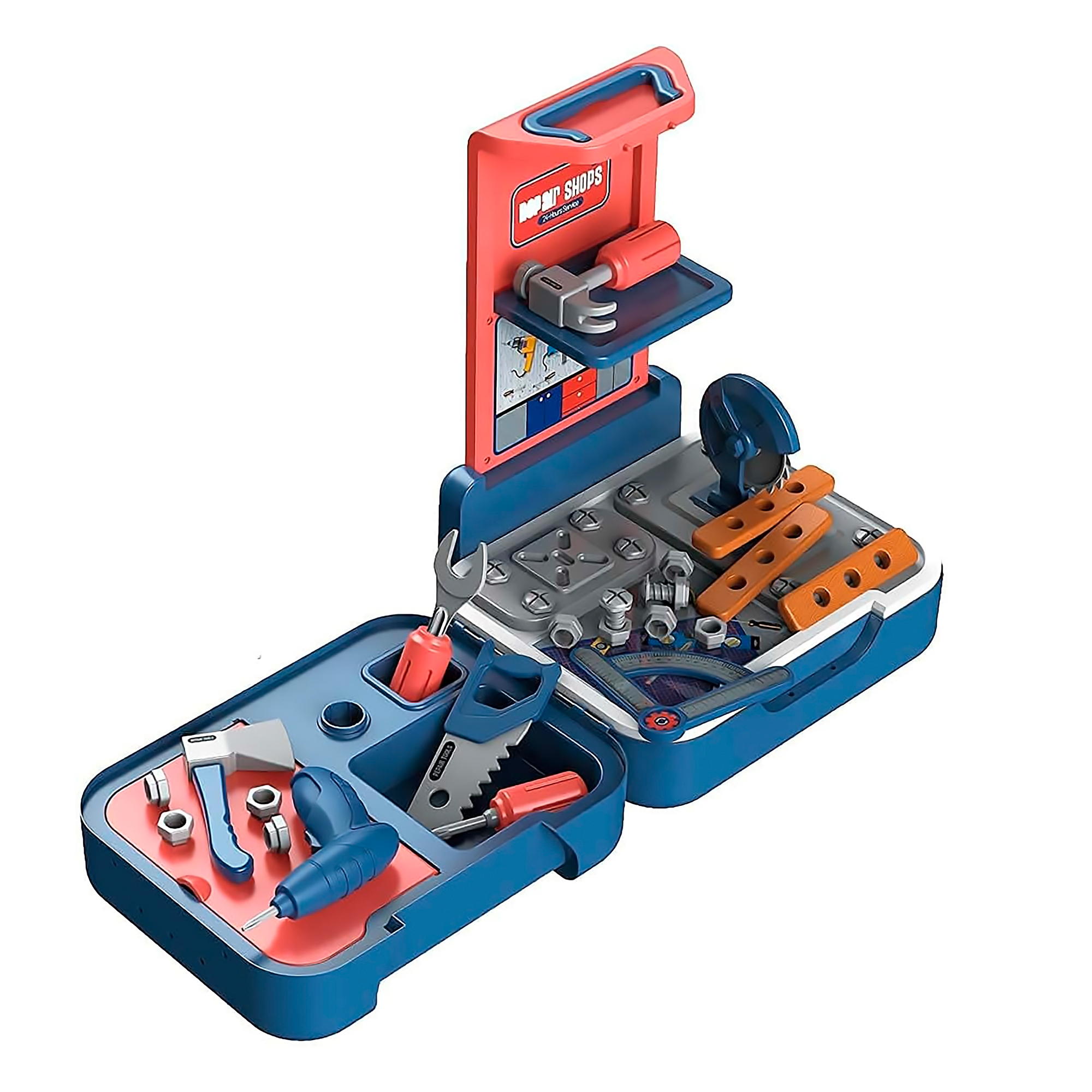 Foto 2 pulgar | Banco De Herramientas 3 En 1, Juego De 43 Piezas Para Niños Y Niñas