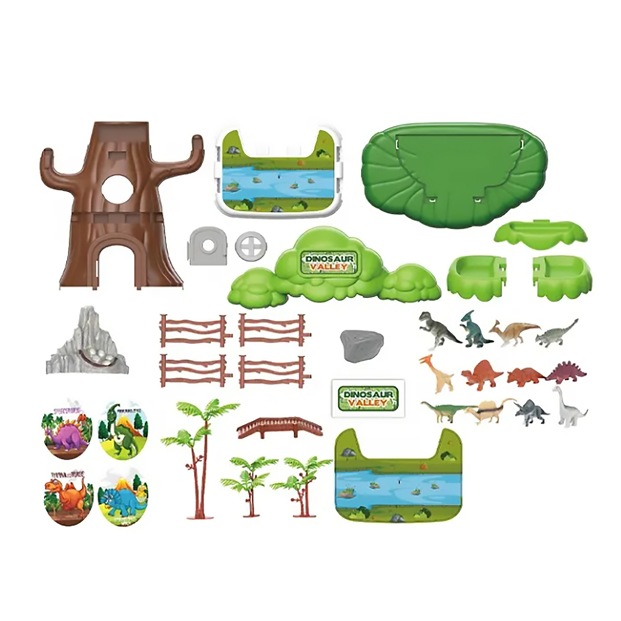 Foto 3 pulgar | Casa Del Arbol De Dinosaurios Para Niños Con Mapa Y Árbol, Dinosaurios Jurásicos