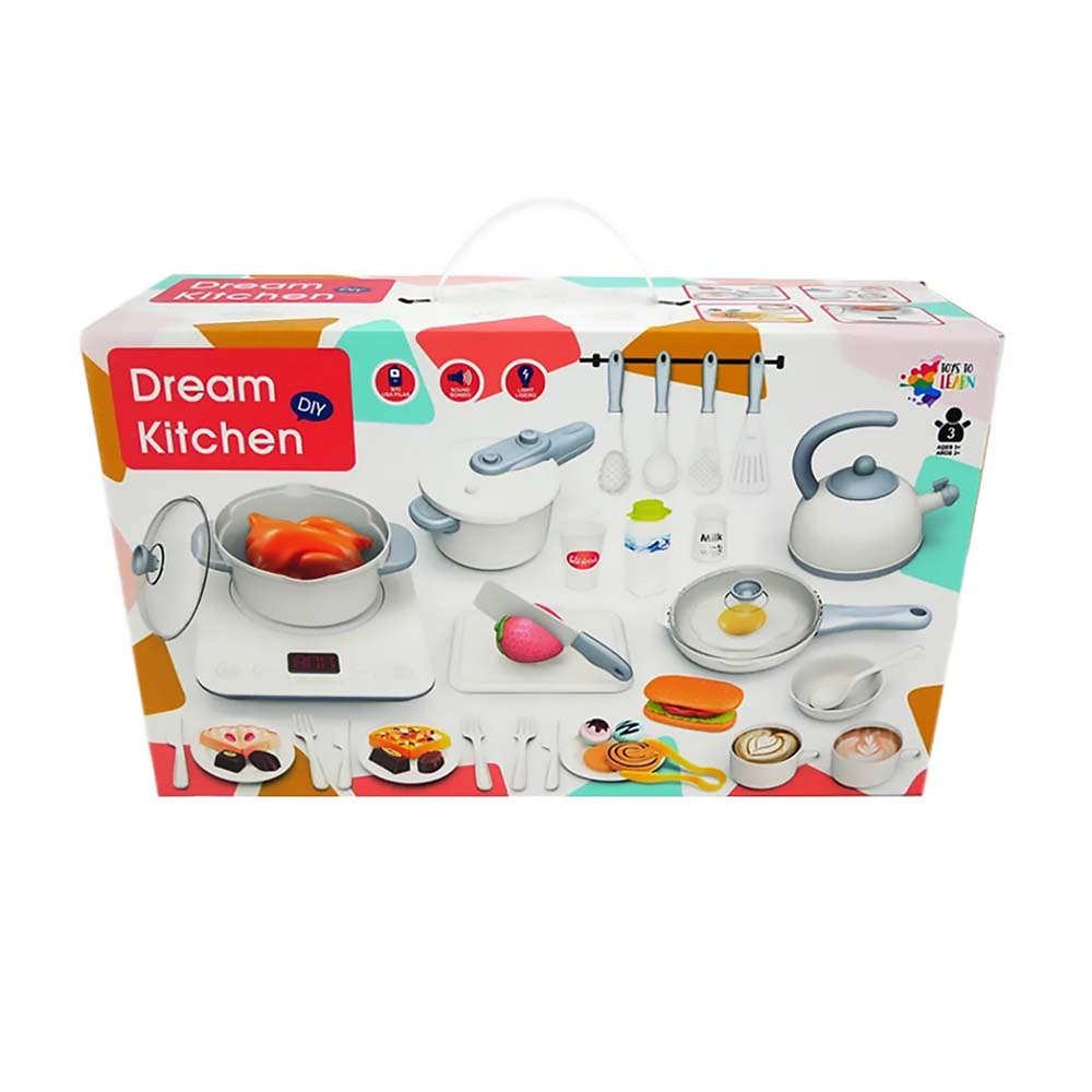 Foto 2 pulgar | Juego De Cocina Para Niños Y Niñas, 32 Unidades Mini Olla Y Fingir Juguete De Cocina, Cubiertos Y Comidas, Uten