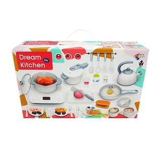 Foto 1 | Juego De Cocina Para Niños Y Niñas, 32 Unidades Mini Olla Y Fingir Juguete De Cocina, Cubiertos Y Comidas, Uten