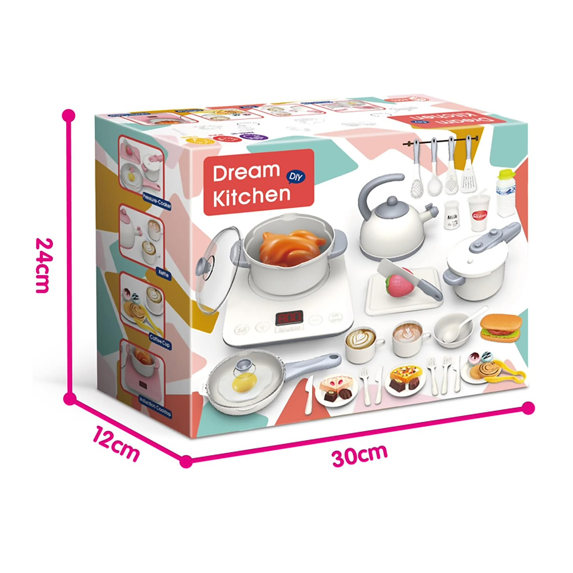 Foto 4 pulgar | Juego De Cocina Para Niños Y Niñas, 32 Unidades Mini Olla Y Fingir Juguete De Cocina, Cubiertos Y Comidas, Uten