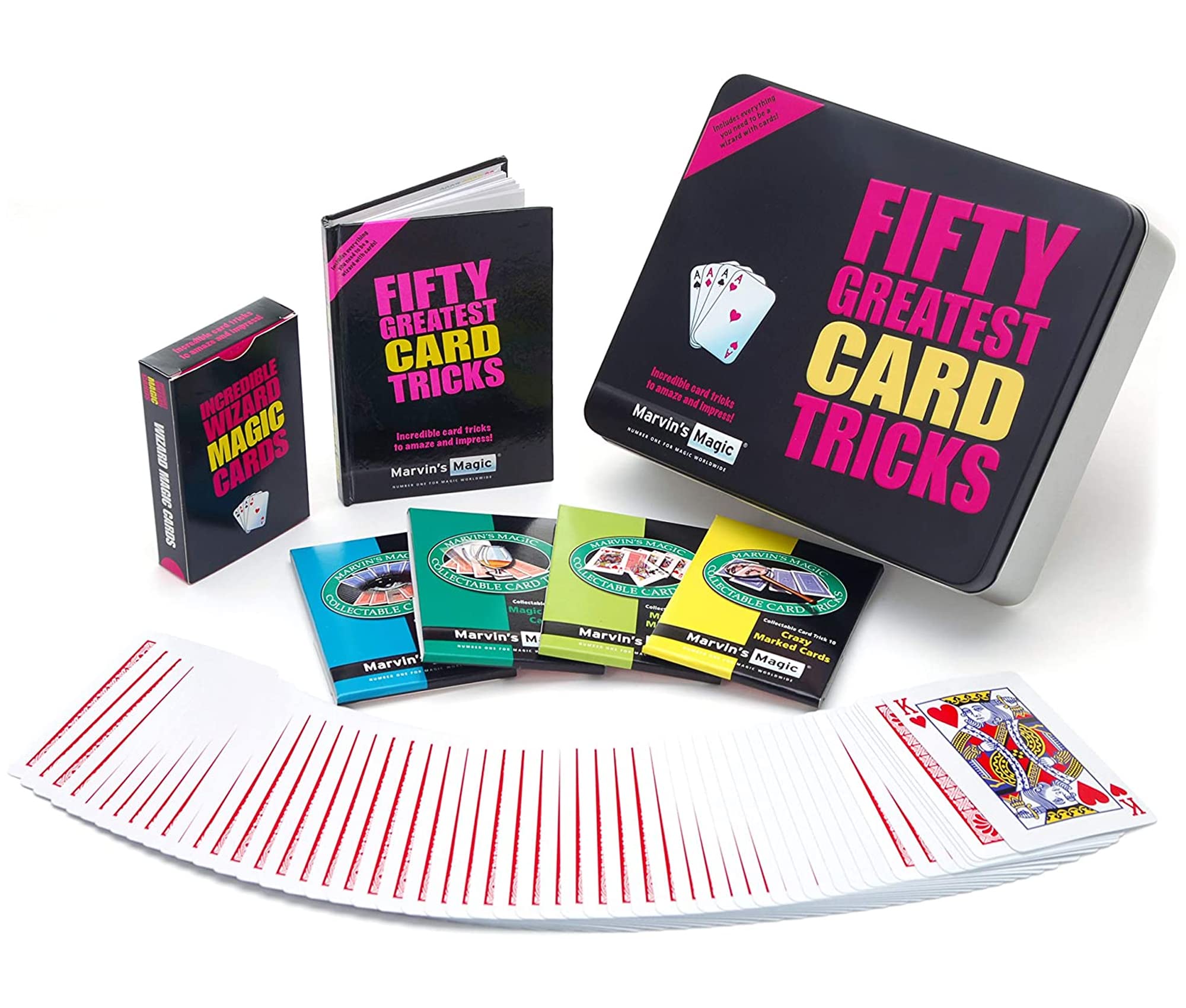 Foto 2 pulgar | Kit De Magia El Set De Los Cincuenta Mejores Trucos De Cartas De Marvin - Venta Internacional.