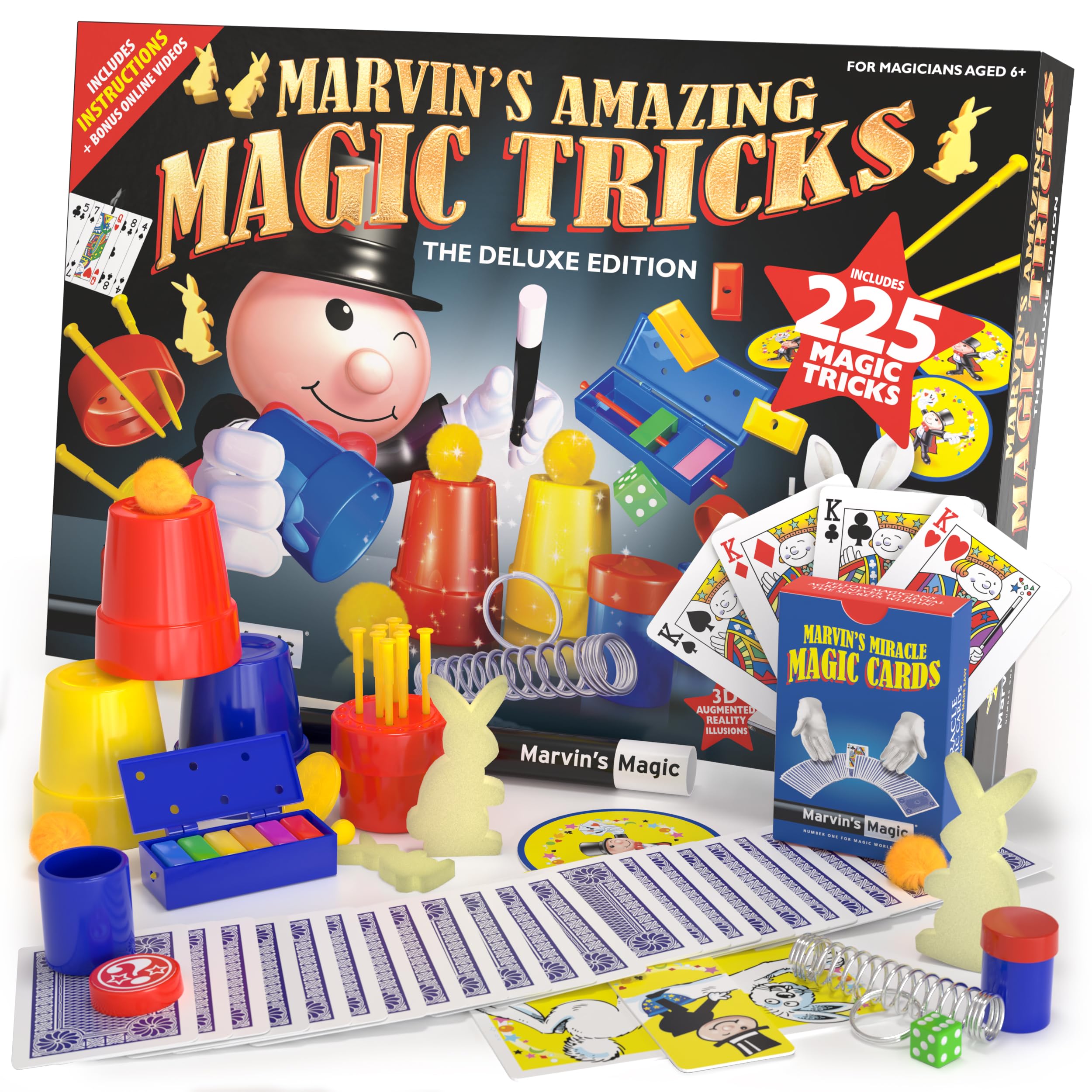 Foto 2 pulgar | Set Mágico La Caja Mágica De Trucos De Marvin Con 225 Trucos De Magia - Venta Internacional.
