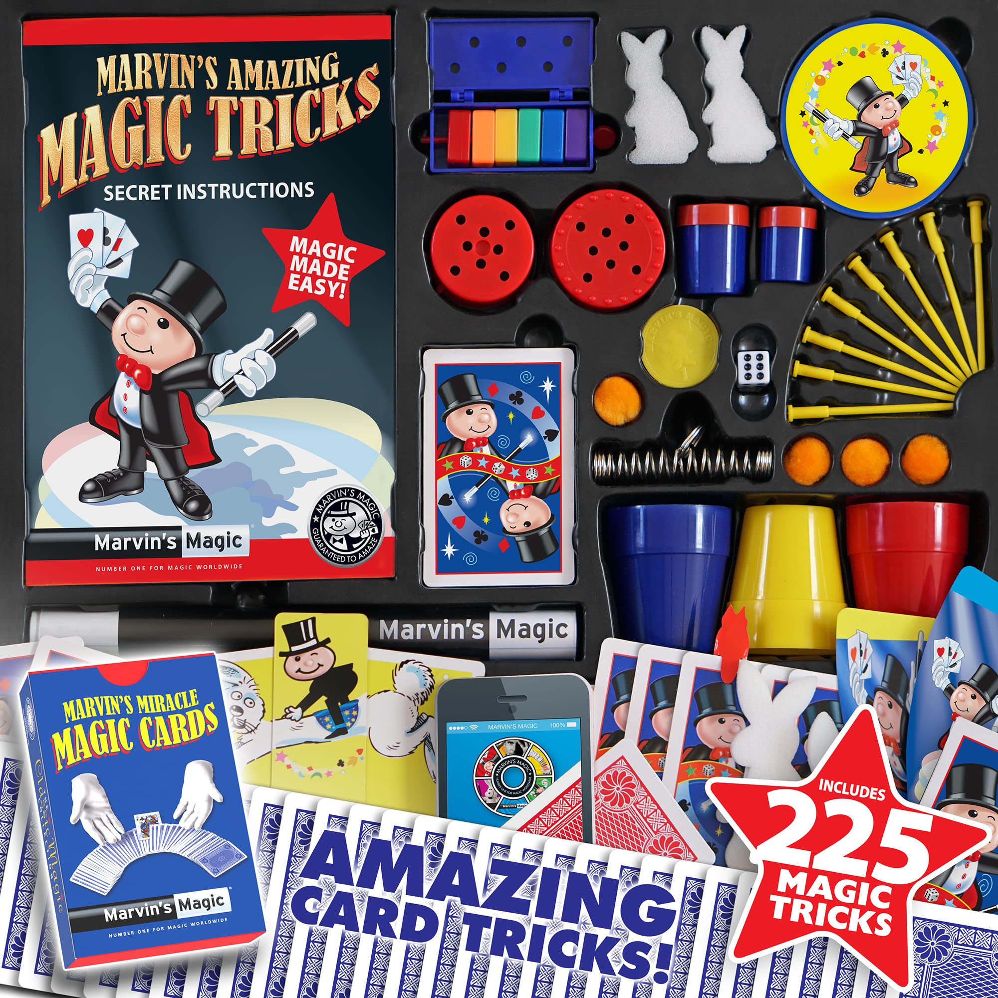 Foto 3 pulgar | Set Mágico La Caja Mágica De Trucos De Marvin Con 225 Trucos De Magia - Venta Internacional.