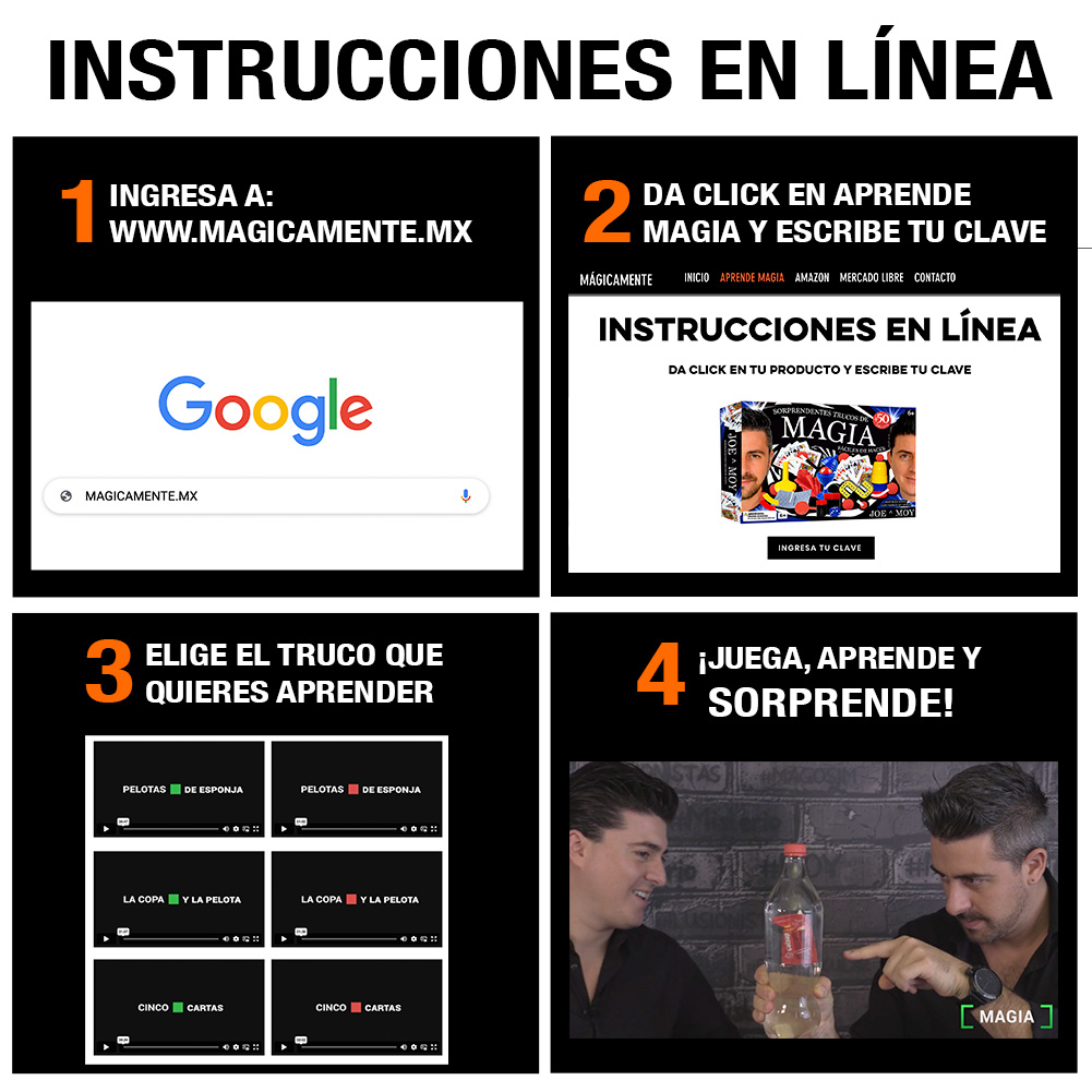 Foto 9 pulgar | Juego de MagiaJoe y Moy + 50 Trucos Instrucciones en Línea