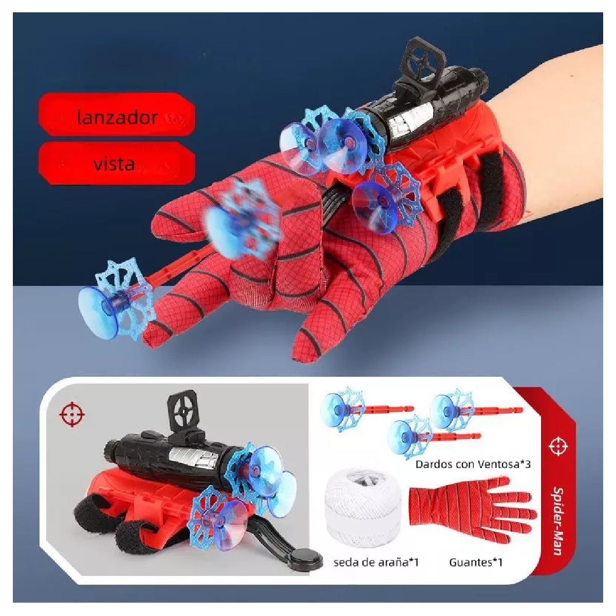 Foto 2 | Spiderman Guantes Infantil Bala Suave Launcher Web Shooter