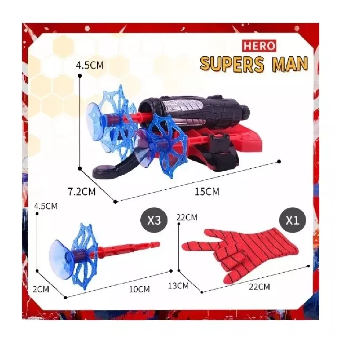 Foto 6 pulgar | Spiderman Guantes Infantil Bala Suave Launcher Web Shooter