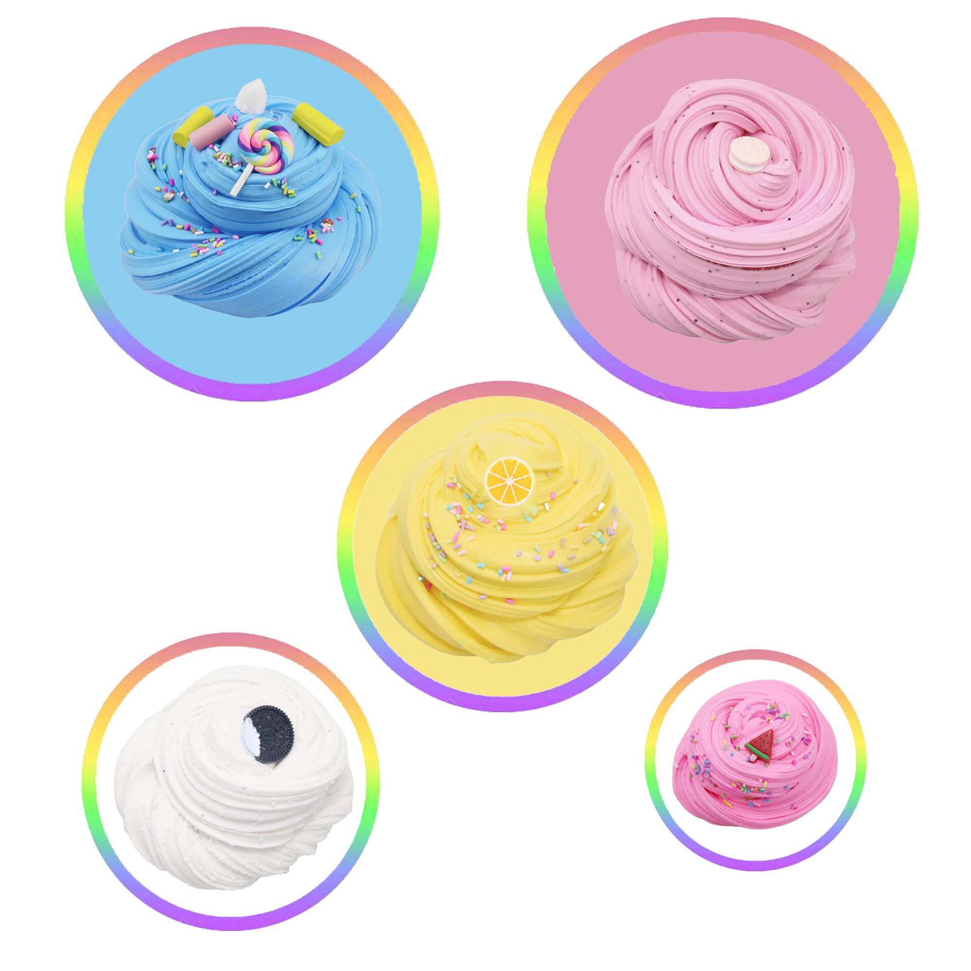 Foto 6 pulgar | Venta Internacional - Manteca Para Tartas Slime Kit Zoneway, Paquete De 7 Unidades, 60 Ml, Para Niñas Y Niños
