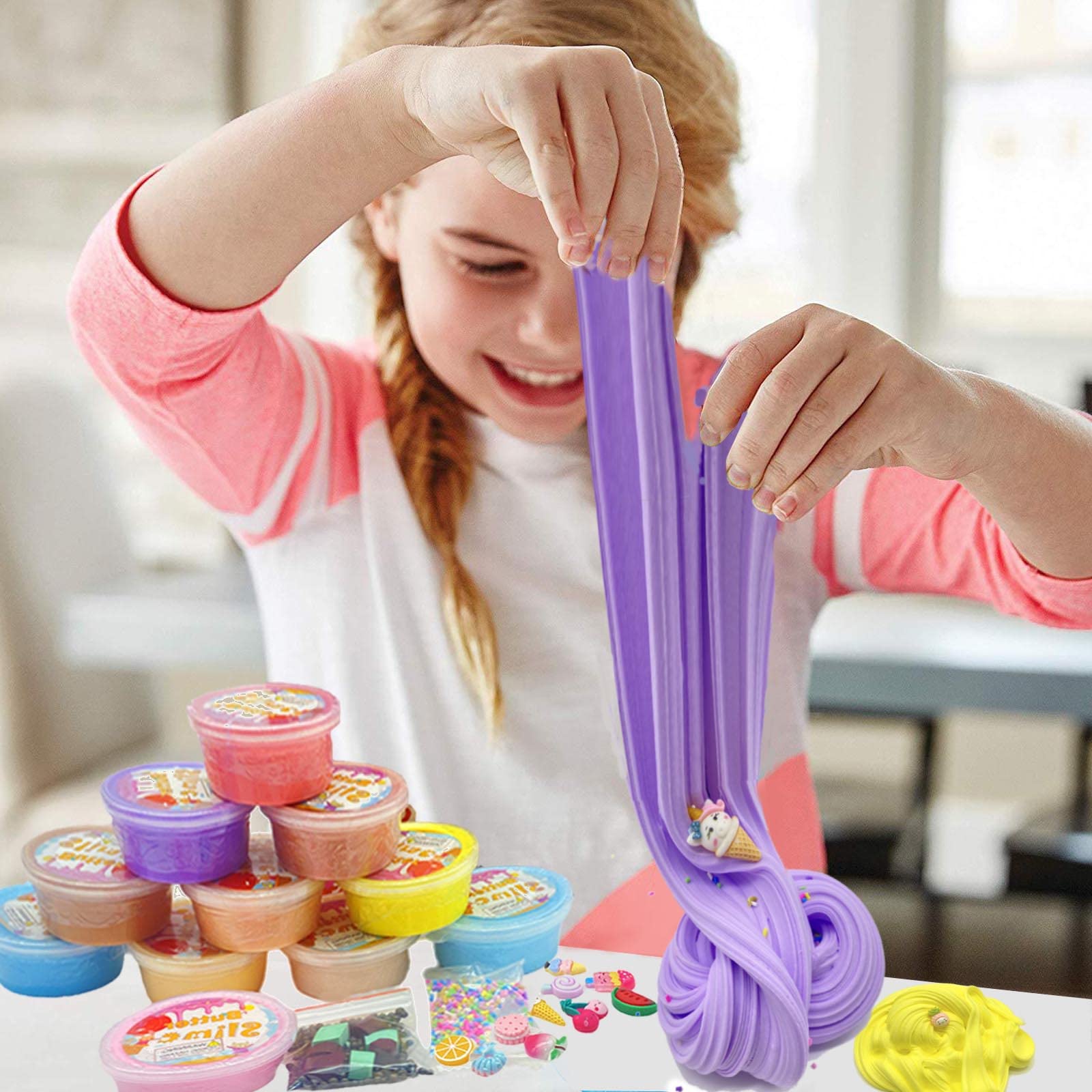 Foto 5 pulgar | Venta Internacional - Mantequilla Slime Kit Hfchupin Para Niñas Y Niños, Paquete De 11 Con Aroma