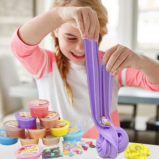 Foto 4 | Venta Internacional - Mantequilla Slime Kit Hfchupin Para Niñas Y Niños, Paquete De 11 Con Aroma