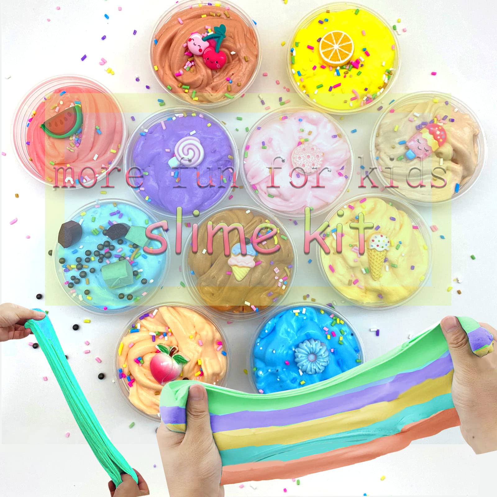 Foto 6 pulgar | Venta Internacional - Mantequilla Slime Kit Hfchupin Para Niñas Y Niños, Paquete De 11 Con Aroma
