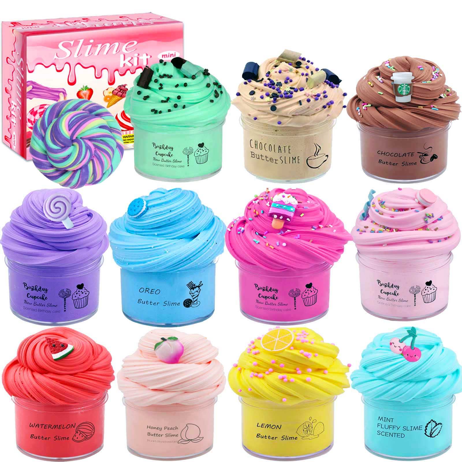 Foto 6 | Venta Internacional - Mantequilla Slime Kit Hfchupin Para Niñas Y Niños, Paquete De 11 Con Aroma