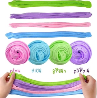 Foto 3 | Venta Internacional - Set Swzy De Fluffy Floam Slime, Paquete De 4 Juguetes Elásticos De Arcilla Blanda
