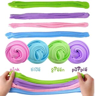 Foto 3 | Venta Internacional - Set Swzy De Fluffy Floam Slime, Paquete De 4 Juguetes Elásticos De Arcilla Blanda