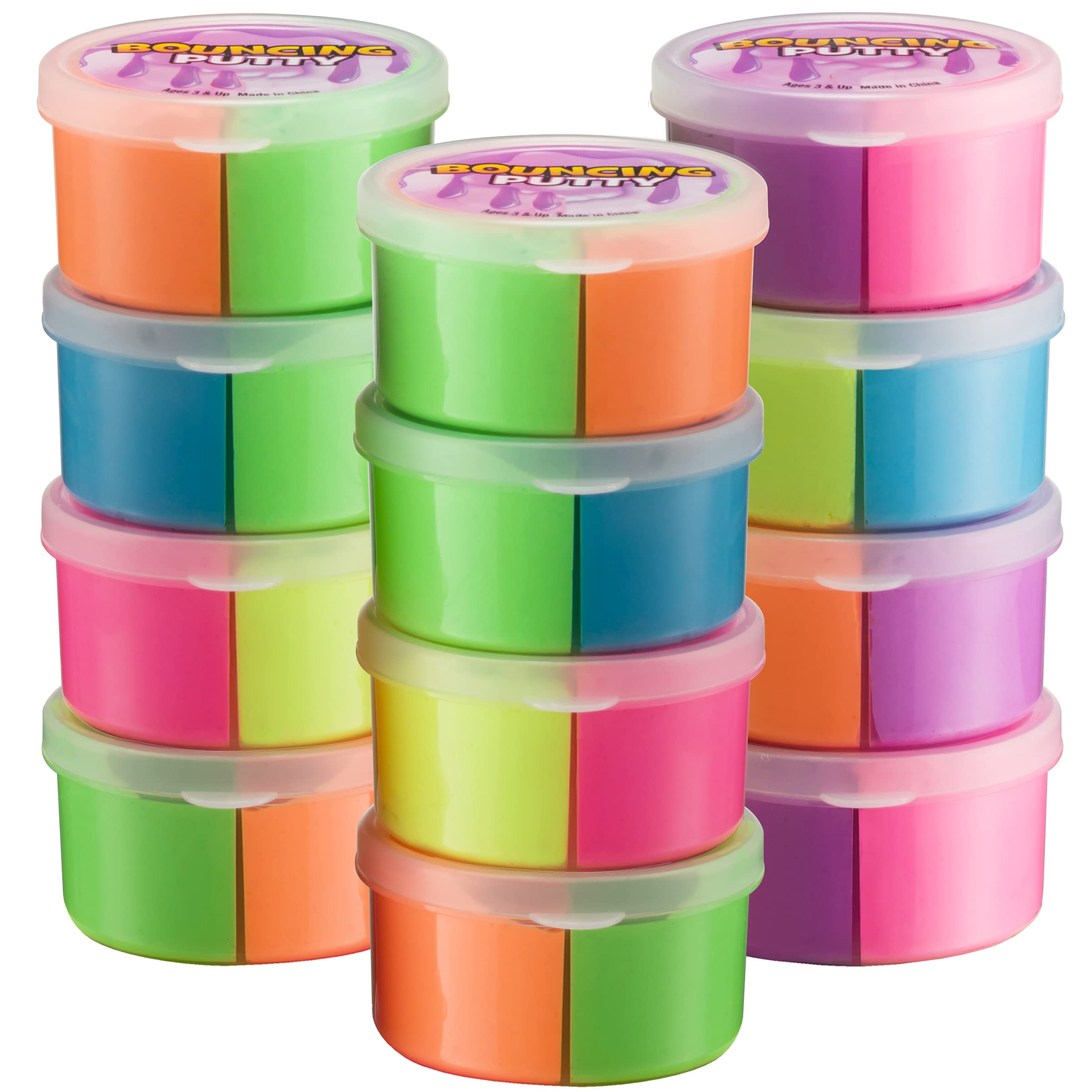 Foto 6 pulgar | Bouncing Putty Bedwina Neon Bulk Pack De 12 Para Niños - Venta Internacional