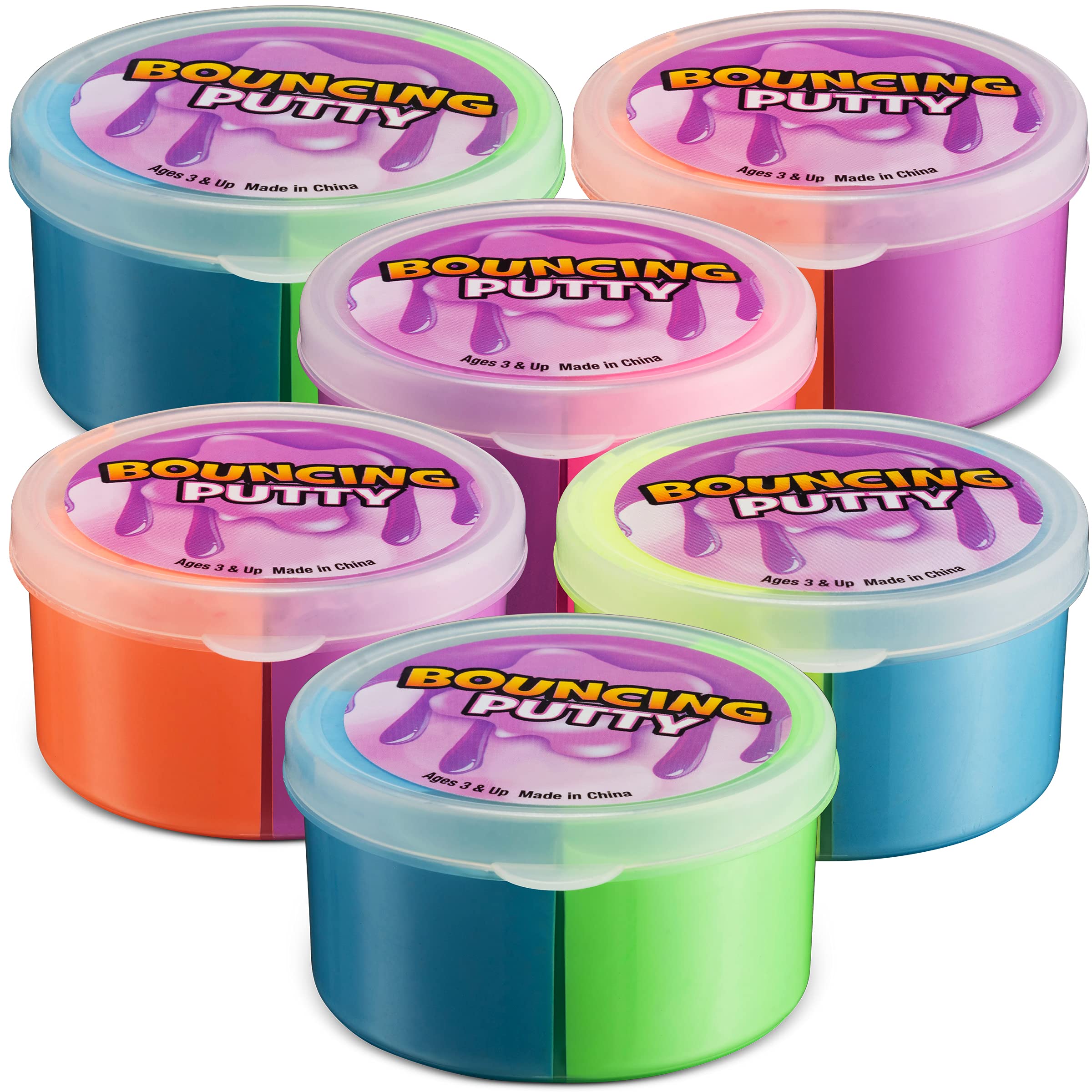 Foto 7 pulgar | Bouncing Putty Bedwina Neon Bulk Pack De 12 Para Niños - Venta Internacional